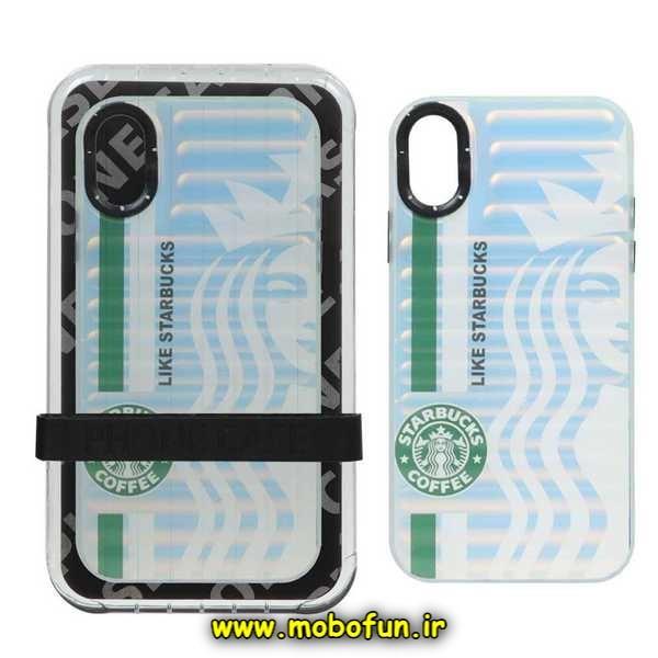 قاب گوشی iPhone X - iPhone XS آیفون طرح استارباکس STARBUCKS ضد ضربه هولوگرامی یانگ کیت Unique Case کد 581